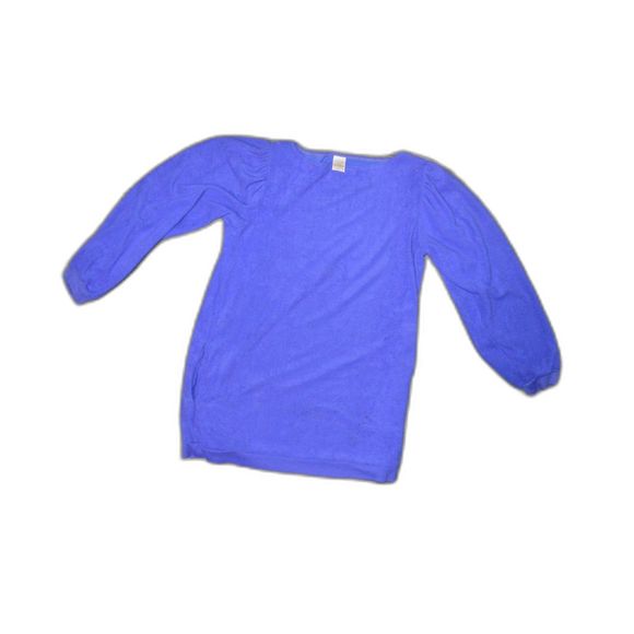 MCM 1960s Jantzen Made in the USA Purple Swimsuit Coverup Terry Cloth Pockets - Picture 4 of 8